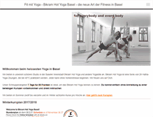 Tablet Screenshot of bikramyogabasel.ch
